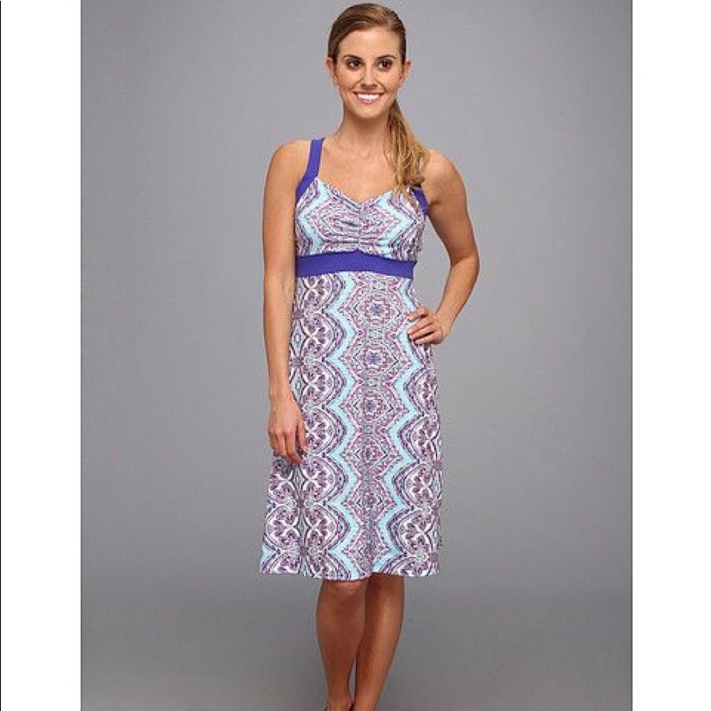 PrAna medallion purple and turquoise dress medium